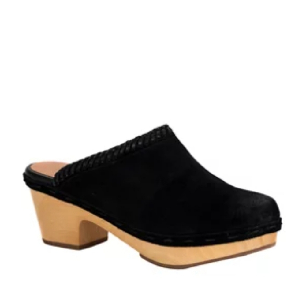 Frye & Co Leather Suede Odessa Mules Brand New